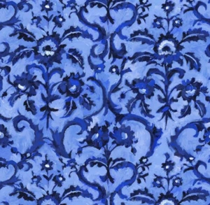 Designers Guild Curtain Fabric 'GUERBOIS - COBALT' 2 METRES (200cm) Linen Blend - Picture 1 of 7