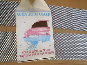 1968 GRIP INVERNALE STRISCE TRAZIONE ALLUMINIO PER PNEUMATICI IN NEVE GHIACCIO O FANGO,Antiche - Foto 1 di 5