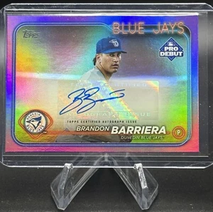 2024 Topps Pro Debut Brandon Berriera #PD-68 Purple Foil Autograph /299 NM+ Jays - Bild 1 von 3