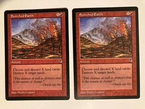 Tierra Quemada (2) Casi Nuevo Tempest Magic The Gathering Magic The Gathering - Imagen 1 de 1