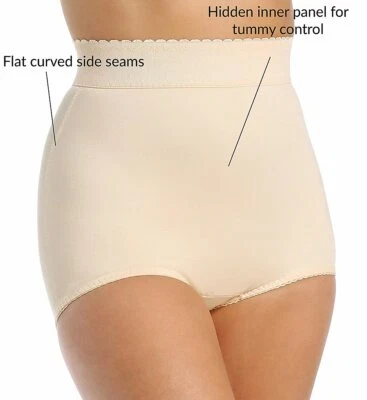  Braguita Rago Shapewear Formador Ligero Cintura Alta Beige Claro Talla Grande 40/5XL Foto 1 de 4