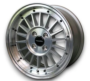 Llantas de aleación Working Class Hero plateadas para VW Jetta II 7x15 ET 30 - Imagen 1 de 3