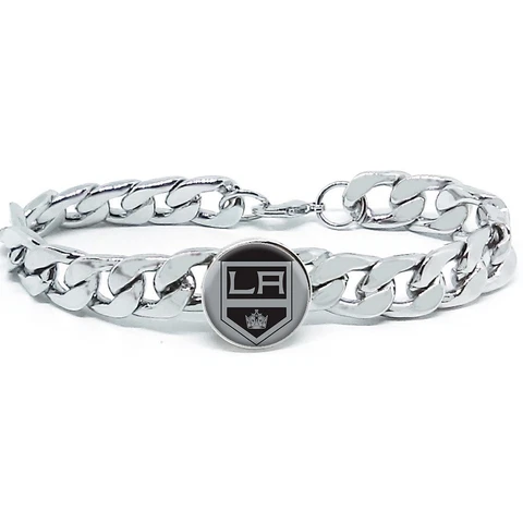 Special Los Angeles Kings Hockey Gift Men's Women's Stainless Steel Bracelet D4 Cover