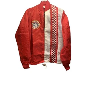 Vtg 70s Marlboro Race Jacket Nylon Rain Coat Small - Picture 1 of 9
