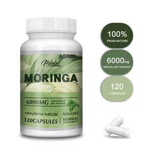 Moringa 6000mg - Superalimento Verde, Energía Natural e Impulso de la Inmunidad, Alta Calidad - Imagen 1 de 11