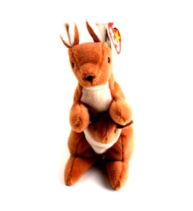 Ty Original Beanie Babies - Pouch The Kangaroo - Style 4161 - Great Condition! - Picture 1 of 3