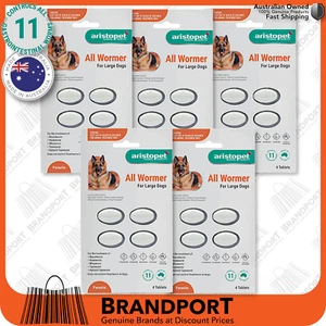 Aristopet All Wormer for Large Dogs Worming Tablets ✅AUSMade✅20xTABLETS✅FastPost - Picture 1 of 4