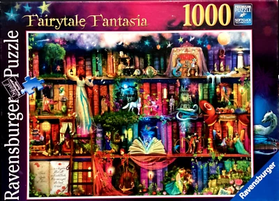 Ravensburger 1000pc Fairytale Fantasia by Aimee Stewart 2014 jigsaw puzzle Rare - Image 1 of 2