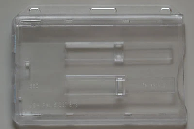 KARTENHALTER , Ausweis - Hülle für 2 KARTEN mit Schieber Karten Halter