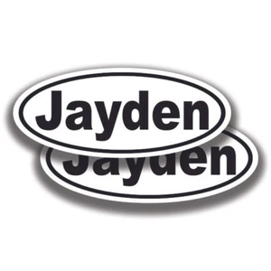 JAYDEN NAME DECALs 2 Stickers Bogo Car Truck Bumper Window - Picture 1 of 1