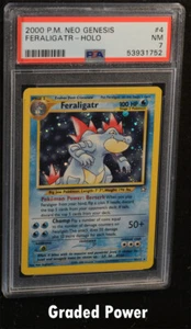 Pokemon Neo Genesis Unlimited Feraligatr PSA 7 Holo (1752) 4/111 - Picture 1 of 1