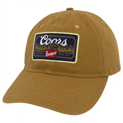Sombrero Ajustable Coors Banquete Línea Árbol Logo Marrón Foto 1 de 4