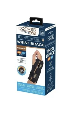 Muñequera de alivio rápido unisex talla única de ajuste de cobre  Foto 1 de 4