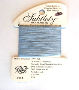 Rainbow Gallery Subtlety ~ Lite Antique Blue Y914 - Embroidery Floss - Picture 1 of 2