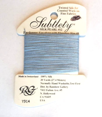 Rainbow Gallery Subtlety ~ Lite Antique Blue Y914 - Embroidery Floss - Image 1 of 2