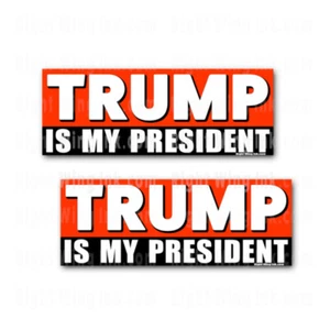 Trump is my President Funny Stickers Anti Biden Decals 2 PK 9" wide - Picture 1 of 2