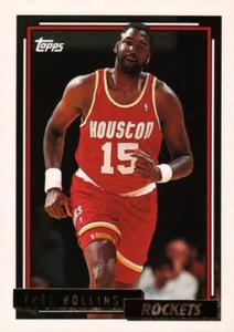 1992-93 Topps Gold #311 - Tree Rollins - Houston Rockets  92-687 - Picture 1 of 2