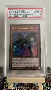 Toon Summoned Skull SRL-EN073 Spell Ruler 25th Anniversary PSA 10 Yu-Gi-Oh! - Picture 1 of 2
