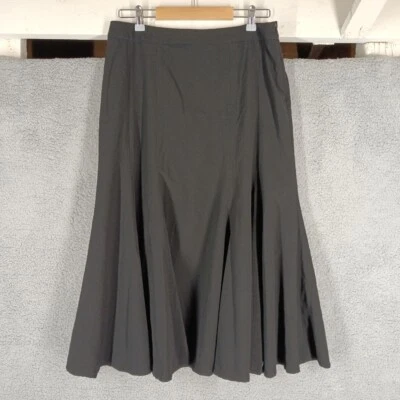 Maxi Falda Dalia Para Mujer Talla 10 Dobladillo Acampanado Carrera Informal Negra Modesta Foto 1 de 4