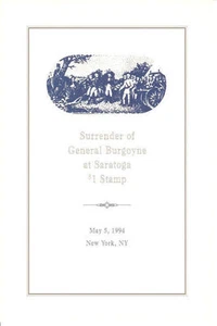 #2590 FD Program $1 Victory at Saratoga Stamp - Picture 1 of 1