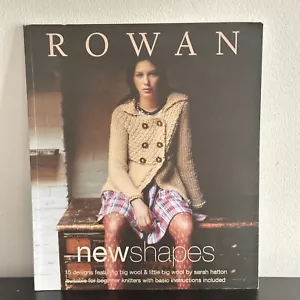 Rowan Knitting Pattern Book New Shapes - 15 Beginner Designs Big Wool Easy Knit - Picture 1 of 2