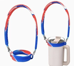 Silicone Water Bottle Sling Bag Water Bottle Shoulder Strap Carrier Bag Bottle - Picture 1 of 2