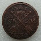 Sweden 1 Ore Sm 1734 Rare Frederick I Copper Coin S5