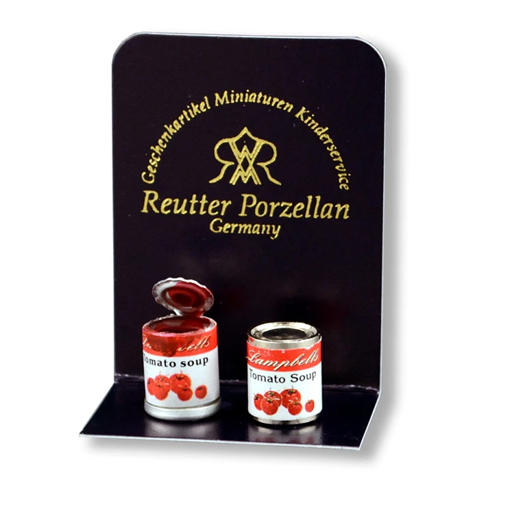 Reutter Porzellan Tomatendose / Canned Tomatoes Set Puppenstube 1:12 Art 1.913/0 - Bild 1 von 1