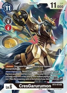 Foil CresGarurumon BT3-073 SR Release Special Booster Digimon TCG - Picture 1 of 2
