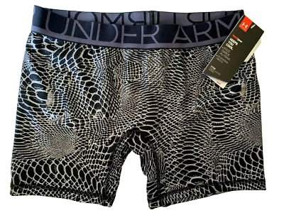 NEW! UNDER ARMOUR [XL] Youth Girls 5'' Yoga/Gym Shorts-Black/Silver 1272789 - Image 1 of 2