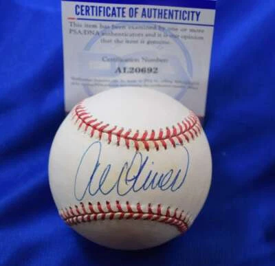 Al Oliver PSA ADN Certificado de Autógrafo Liga Nacional ONL Firmado Béisbol Foto 1 de 2