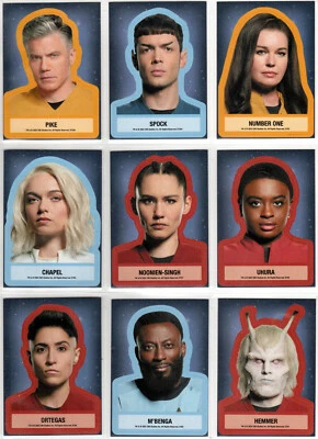 CONJUNTO DE INSERÇÃO DE ADESIVOS DE PERSONAGENS STAR TREK SNW STRANGE NEW WORLDS S1 ST53A-ST62 10 - Imagem 1 de 4