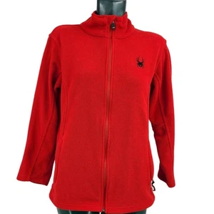 Spyder Red Fleece Layer Coat jacket Winterwear Coldgear Youth Size XL 2254 - Picture 1 of 8