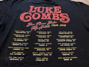Luke Combs “Beer Never Broke My Heart” 2019 Tour Shirt Mens Size Large - Picture 1 of 9