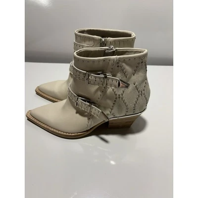 Dolce Vita Silver Stud Accent Buckles Boots Booties Size 6 NWOB Western Boho - Image 1 of 4