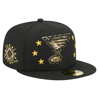 Men's New Era  Black St. Louis Blues Military Appreciation Digital Camo Stars - Image 1 of 4
