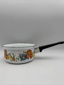 Vintage 1972 David Kamenstein, Inc. Enamelware Saucepan Made in Portugal No Lid - Picture 1 of 8