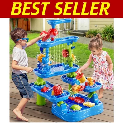 Столик для воды на открытом воздухе простой сборки для малышей 3-5 с сенсорными функциями - Изображение 1 из 4