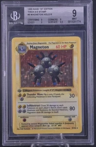 Magneton 009/102 1ª Edición Conjunto Base (Sin Sombras) Holo BGS 9 - Certificado Fresco - Imagen 1 de 2