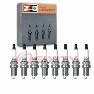 8 pc Champion Double Platinum Spark Plugs for 2007 Chrysler Aspen 4.7L V8 dq - Picture 1 of 5
