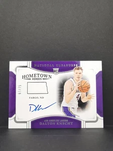 Dalton Knecht 2024-25 Panini National Treasures Hometown Heroes Auto /75 RC - Picture 1 of 2