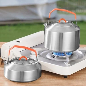Camping Teapot Insulated Handle Kettle Outdoor Exploration 0.9L Capacity - Picture 1 of 28