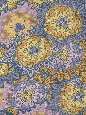 Leggings Lularoe OS-NUEVOS CON ETIQUETAS- Estampado Geométrico Medallón Floral- Púrpura, Azul, Naranja Foto 1 de 4