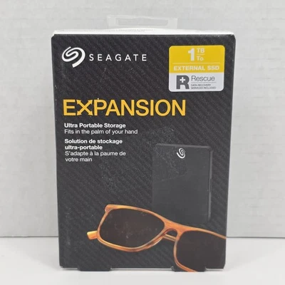 Seagate Expansion 1 TB Ultra Portable External SSD Solid State Drive Storage New - Image 1 of 4