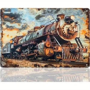 Blechschild  Dampflok Lock Eisenbahn Metallschild 30x20cm Retro Vintage TE816 - Bild 1 von 1