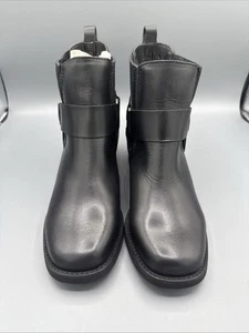 Musse & Cloud Arling niedrige Damen-Stiefeletten Größe 8 schwarzes Leder - Bild 1 von 8