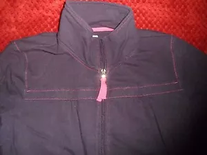 Chaqueta elástica delantera SJB activa ST. JOHNS BAY azul marino/rosa con cremallera frontal jrs M 40" pecho - Imagen 1 de 4