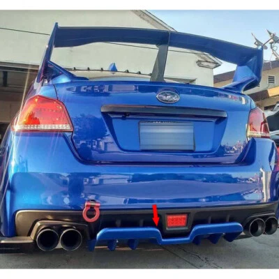 Painted K7X Blue Fits Subaru WRX STI 4DR 15-21 H T Rear Diffuser Bumper Spoiler - Изображение 1 из 4