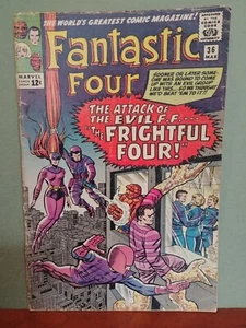 Fantastic Four #36 Marvel 1965 The Frightful Four 1st Medusa 3.0 - Picture 1 of 7