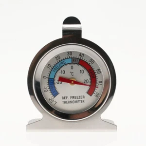 Stainless Steel Temp Refrigerator Freezer Dial Type Stainless Thermometer - Picture 1 of 6